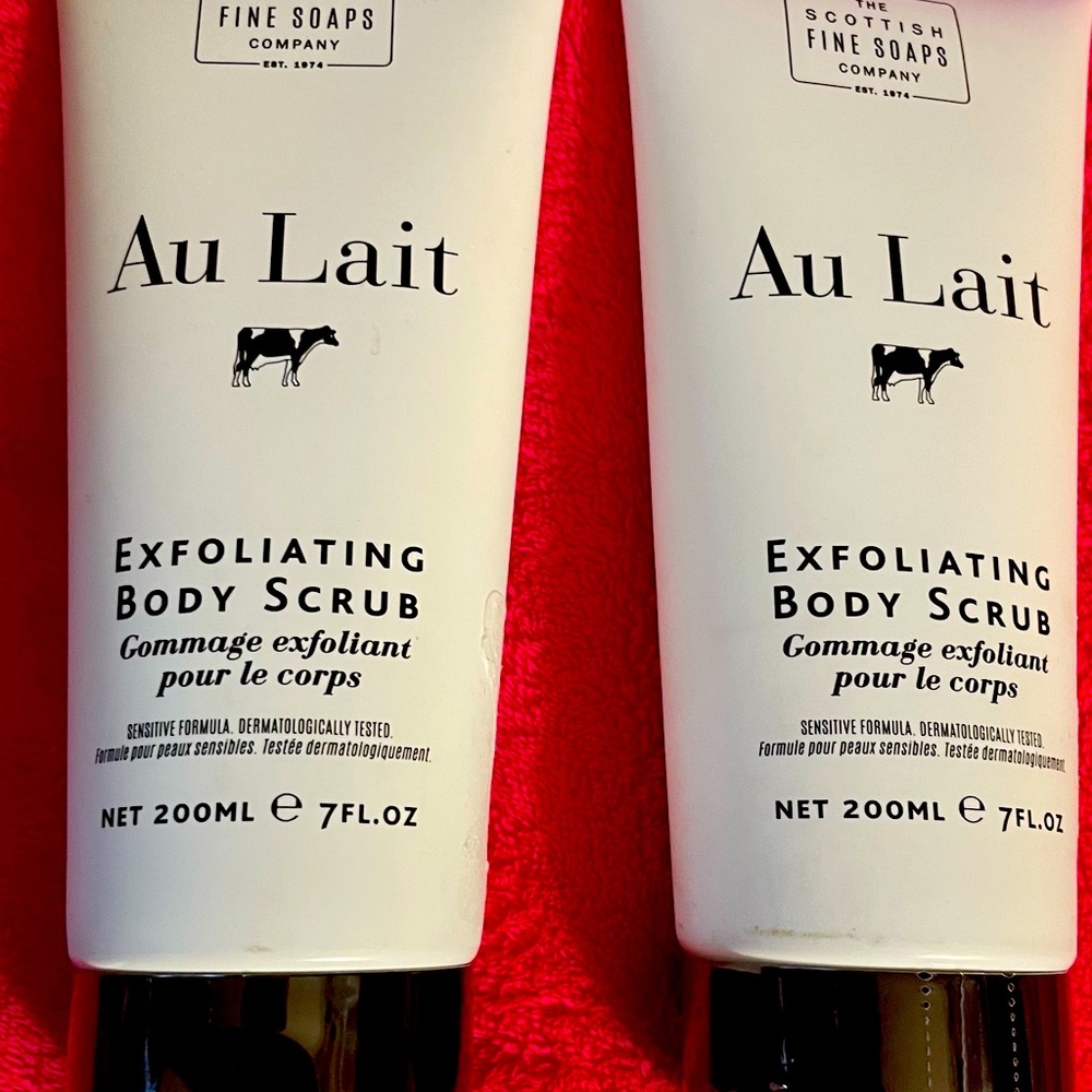 NEW Scottish Fine Soaps Company Au Lait Exfoliate Body Scrub